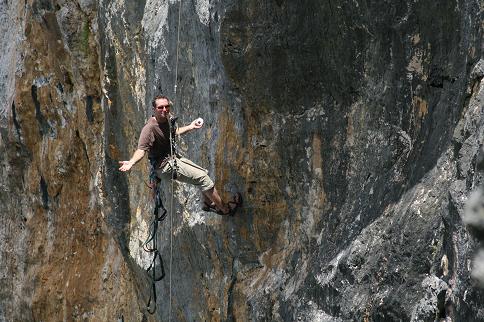 Rock climbing Eua island